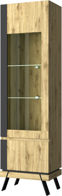 Шкаф с витриной Anrex Street 1V1D L - фото