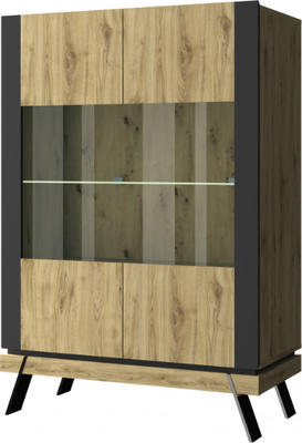 Шкаф с витриной Anrex Street 2V - фото