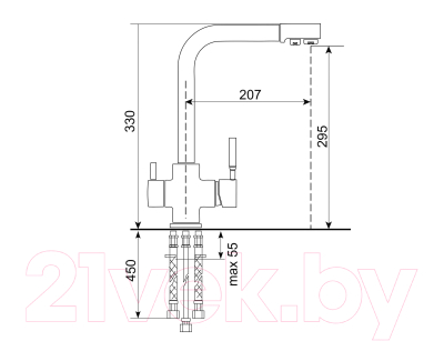 Смеситель Ulgran Quartz UQ-016-07