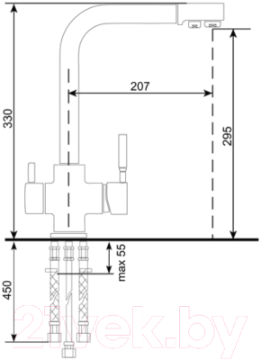 Смеситель Ulgran 016 (304 нержавеющая сталь)
