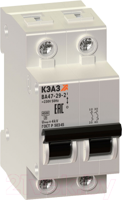 Выключатель автоматический КЭАЗ ВА47-29-2C6-УХЛ3 / 231628 - фото