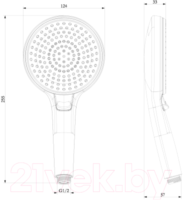 Лейка ручного душа LEMARK LM8126C