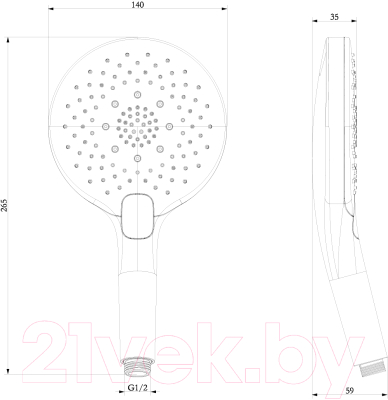 Лейка ручного душа LEMARK LM8128C