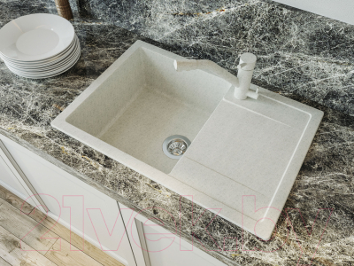 Мойка кухонная Dr. Gans Техно 76 / 25.030.D0760.401 (белый)