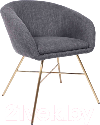 Стул AksHome Amur (темно-серый/золото) - фото