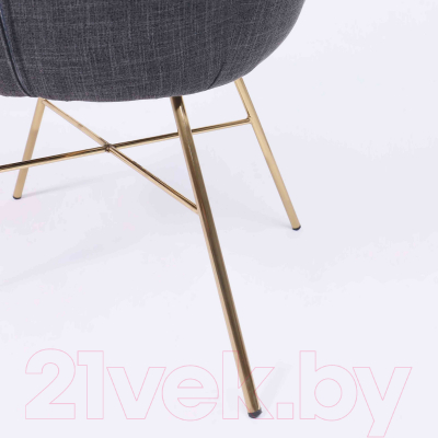 Стул AksHome Amur (темно-серый/золото)