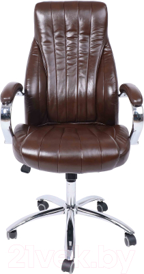 Кресло офисное AksHome Mastif (натуральная кожа, коричневый)