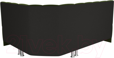 Уголок кухонный мягкий Лига Диванов Кантри 113 правый (микровельвет, зеленый)