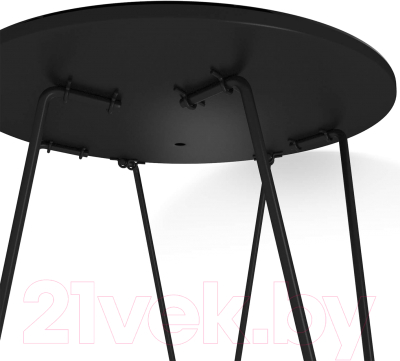 Журнальный столик Sheffilton SHT-CT27 (лазурно-голубой/черный муар)