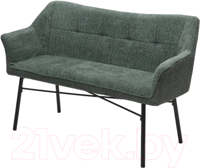 Скамья кухонная мягкая M-City Bergamo / 624M05233 (UF998-11 малахит) - фото