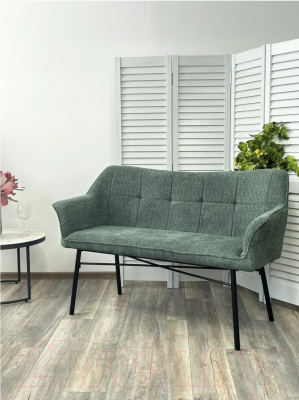 Скамья кухонная мягкая M-City Bergamo / 624M05233 (UF998-11 малахит)