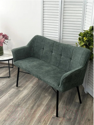 Скамья кухонная мягкая M-City Bergamo / 624M05233 (UF998-11 малахит)