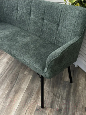 Скамья кухонная мягкая M-City Bergamo / 624M05233 (UF998-11 малахит)