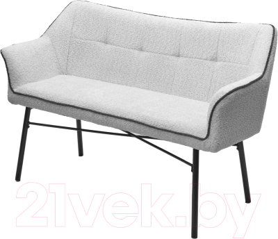 Скамья кухонная мягкая M-City Bergamo / 624M05231 (UF998-14 светло-серый/UF998-16 темно-серый) - фото