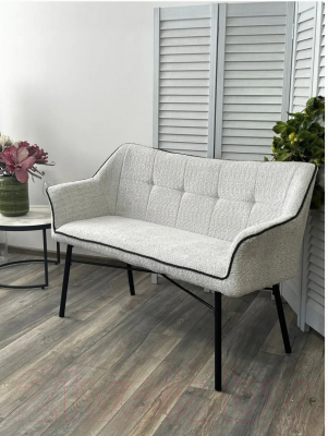 Скамья кухонная мягкая M-City Bergamo / 624M05231 (UF998-14 светло-серый/UF998-16 темно-серый)