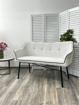 Скамья кухонная мягкая M-City Bergamo / 624M05231 (UF998-14 светло-серый/UF998-16 темно-серый)