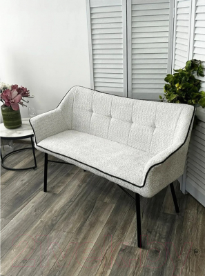 Скамья кухонная мягкая M-City Bergamo / 624M05231 (UF998-14 светло-серый/UF998-16 темно-серый)