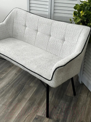 Скамья кухонная мягкая M-City Bergamo / 624M05231 (UF998-14 светло-серый/UF998-16 темно-серый)