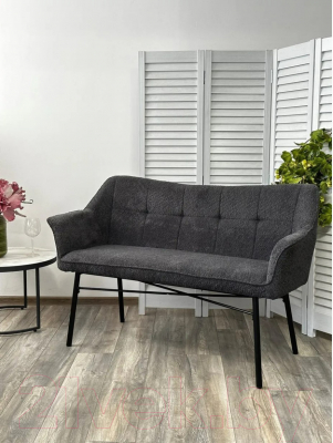 Скамья кухонная мягкая M-City Bergamo / 624M05232 (UF998-16 темно-серый)