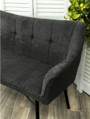 Скамья кухонная мягкая M-City Bergamo / 624M05232 (UF998-16 темно-серый)