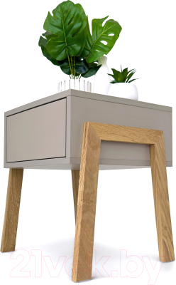 Прикроватная тумба Crafto Мунк 05 44x40x50 (латте)