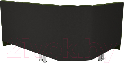 Уголок кухонный мягкий Лига Диванов Кантри 113 левый (микровельвет, зеленый)