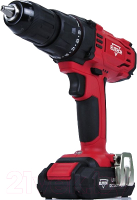 Аккумуляторная дрель-шуруповерт Elitech ДА 18СЛ2