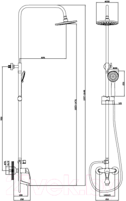 Душевая система Diadonna D80335111
