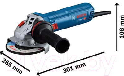 Профессиональная угловая шлифмашина Bosch GWS 12-125 S