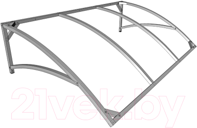 Каркас козырька ИМпласт Скат Цинк 2000х900 - фото