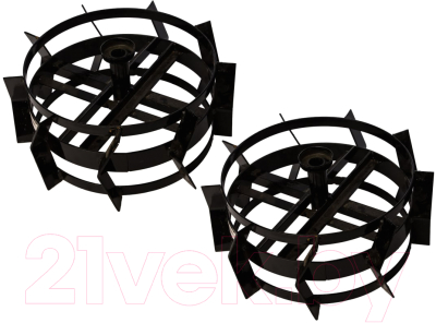 Комплект грунтозацепов Целина 480мм диаметр ступицы 30мм 480х190мм / 10107 - фото