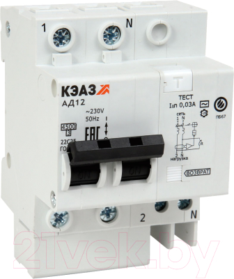 Дифференциальный автомат КЭАЗ АД12-22C25-АC-УХЛ4 / 141587 - фото