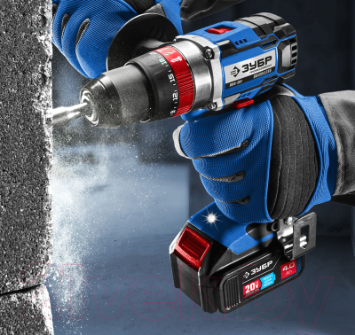 Аккумуляторная дрель-шуруповерт Зубр DBS-201-42