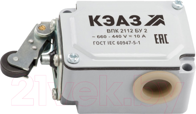 Выключатель путевой КЭАЗ ВПК-2112Б-У2 / 151290 - фото