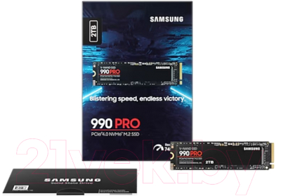 SSD диск Samsung 990 Pro 2TB (MZ-V9P2T0BW)