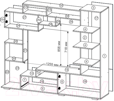 Стенка Горизонт Мебель Пекин