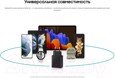 Зарядное устройство сетевое Samsung EP-T4510XBEGRU