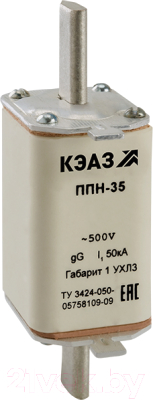 Предохранитель плавкий низковольтный КЭАЗ ППН-35-X3-1-32А-УХЛ3 / 111379 - фото