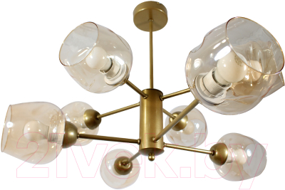 Люстра Элетех Адель 181 НПБ 01-8x60-111 Е27 / 1005405232 (золото)