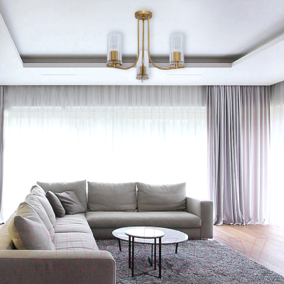 Люстра Элетех Ария 131 НПБ 01-3x60-227 Е27 / 1005405235 (золото)