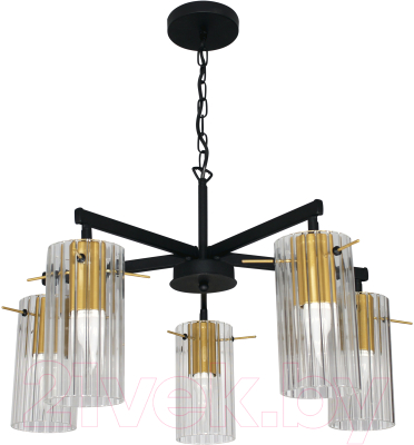 Люстра Элетех Эсми 251 НСБ 01-5x60-138 Е27 / 1005405249 (черный/золото) - фото