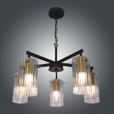 Люстра Элетех Эсми 251 НСБ 01-5x60-138 Е27 / 1005405249 (черный/золото)