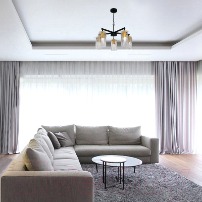 Люстра Элетех Эсми 251 НСБ 01-5x60-138 Е27 / 1005405249 (черный/золото)