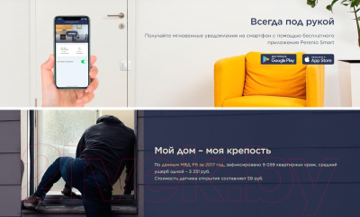 Датчик открытия Perenio PECWS01