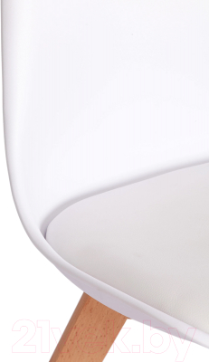 Стул Tetchair Tulip дерево/пластик/экокожа (белый)