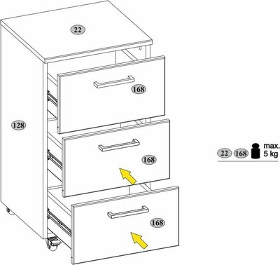 Тумба Anrex Doorset 3S