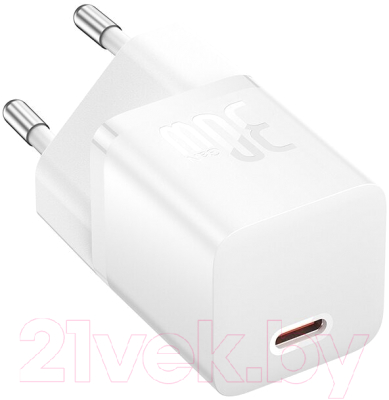 Адаптер питания сетевой Baseus GaN5 Fast Charger Mini 1C 30W EU / CCGN070502 - фото
