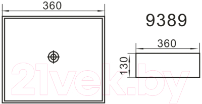 Умывальник Axus 36 / 9389