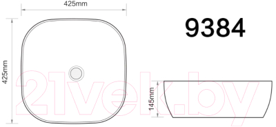 Умывальник Axus 42.5 / 9384