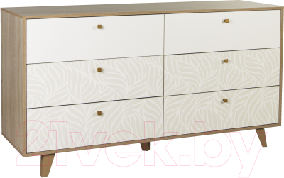 Комод Олмеко Адажио 56.02-01 (дуб сонома/белый)